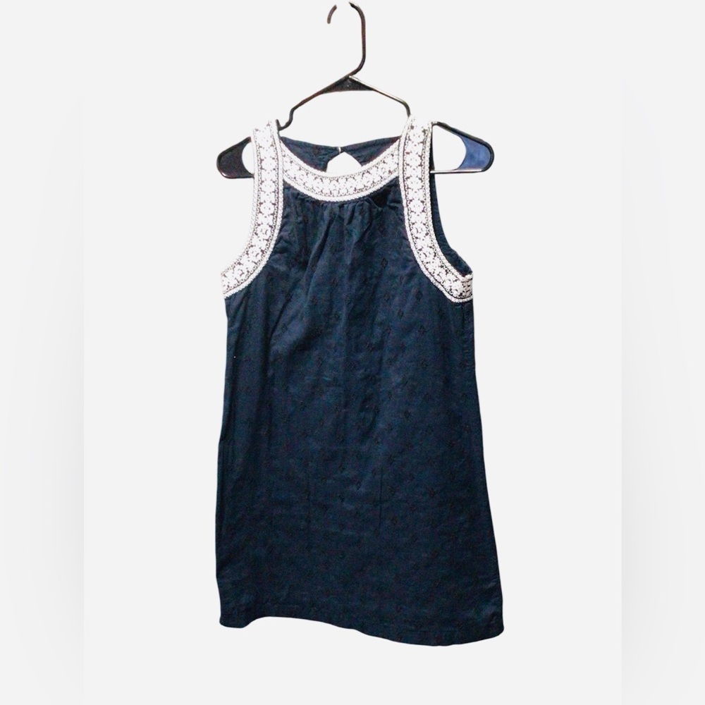 Old Navy Blue Mini Dress with White Trim